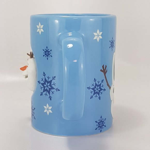 NWT DISNEY Olaf Mug Teacup I Like Warm Hugs Spinner Mug Olaf Snowman Blue - Picture 5 of 16